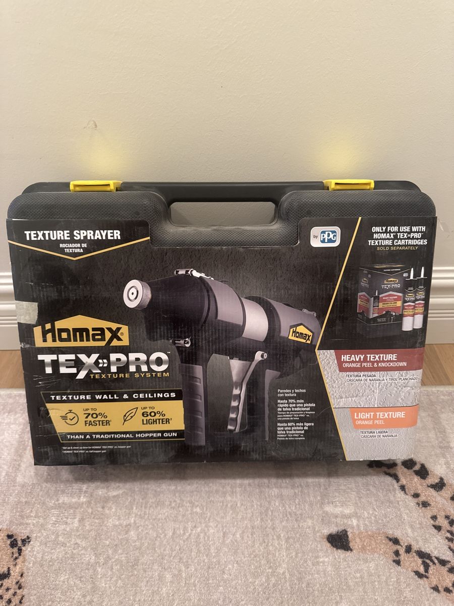 Homax TEX-PRO Texture Sprayer System for Walls & Ceilings - 70% Faster, 60% Lighter