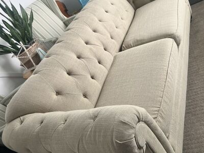Cream Sofa And Loveseat