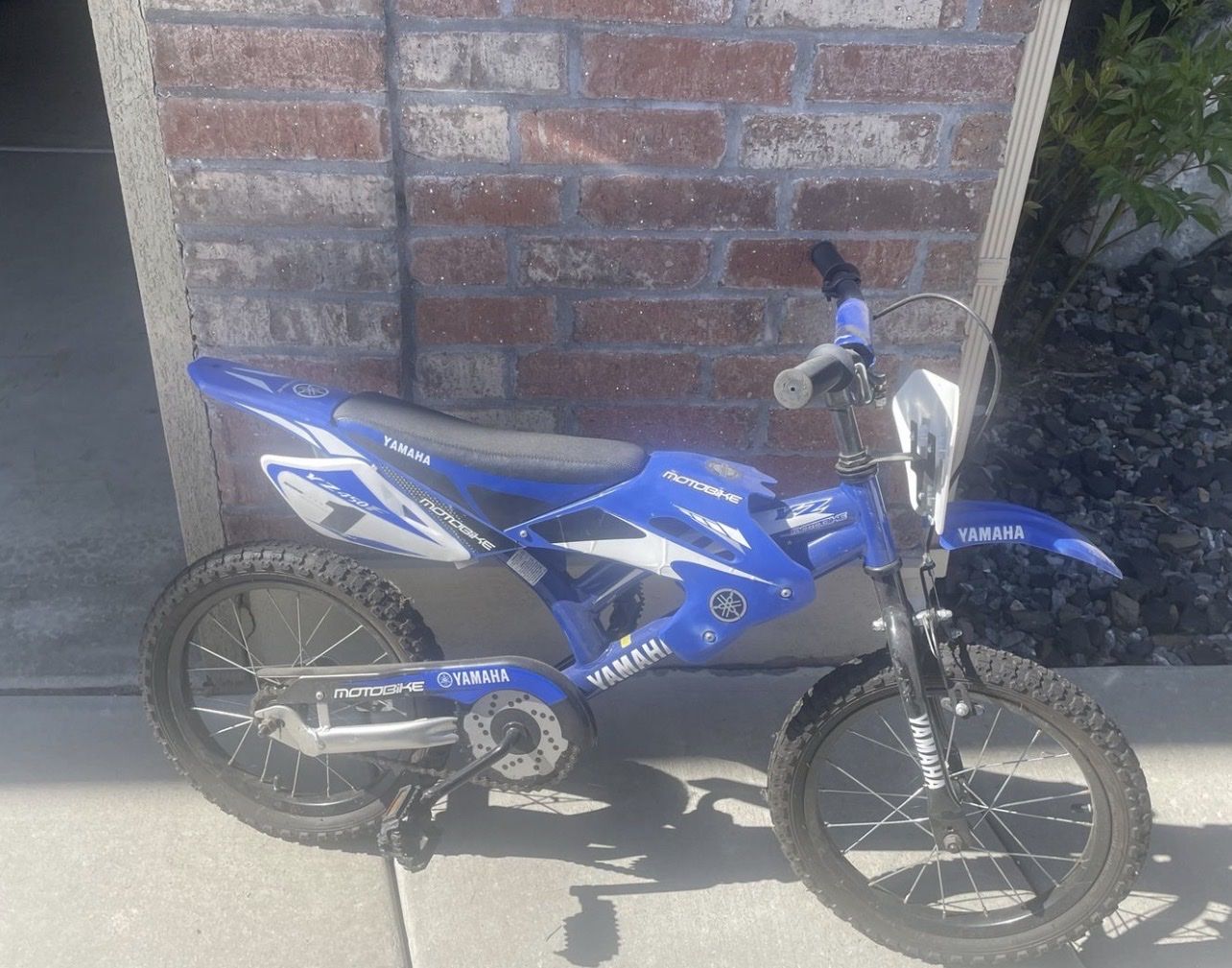 Boys Bike - pedal bike that looks like motorcycle
