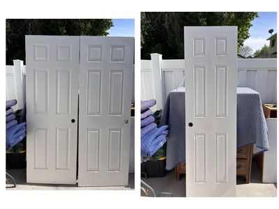 Interior hollow core six panel doors $40 each.