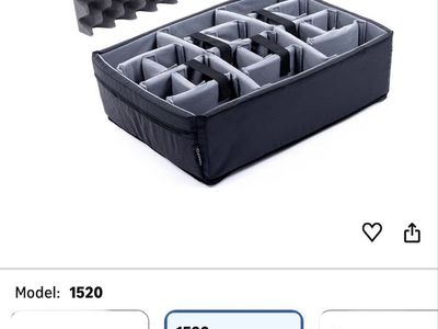 ColorCase Padded Dividers for Pelican Case Model 1520. Factory sealed!