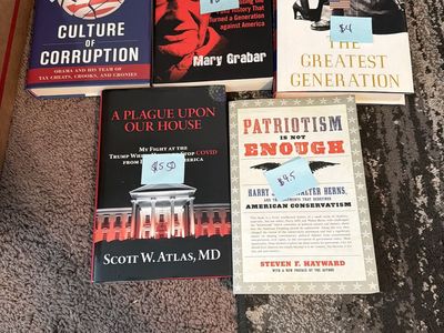 Lot of 5 Non-Fiction Books: Culture of Corruption, Debunking Howard Zinn, The Greatest Generation, A Plague Upon Our Hou