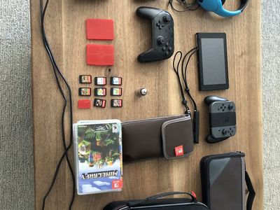 Nintendo Switch Bundle With Controllers And Games