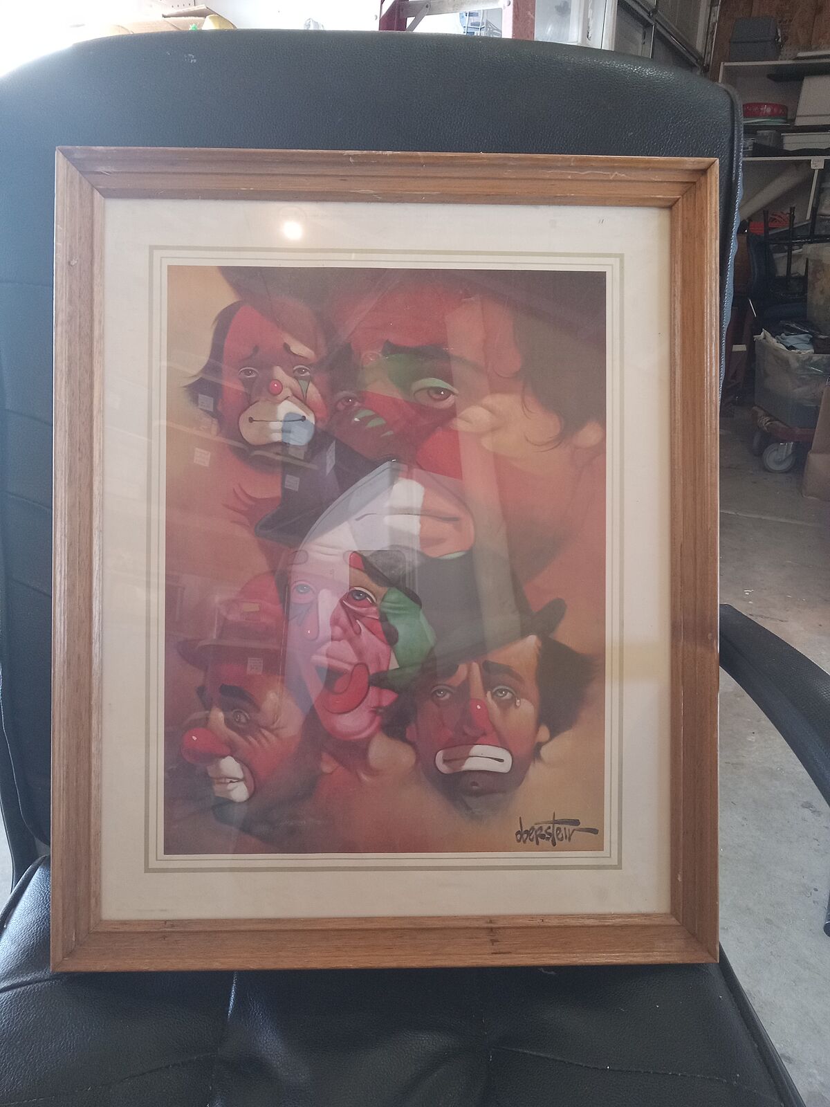 REDUCED. Oberstein clown lithographs, lot of 3, excellent condition