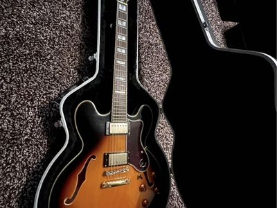 Epiphone Sheraton II Semi Hollow Electric Guitar w/ Gator Case & Strap