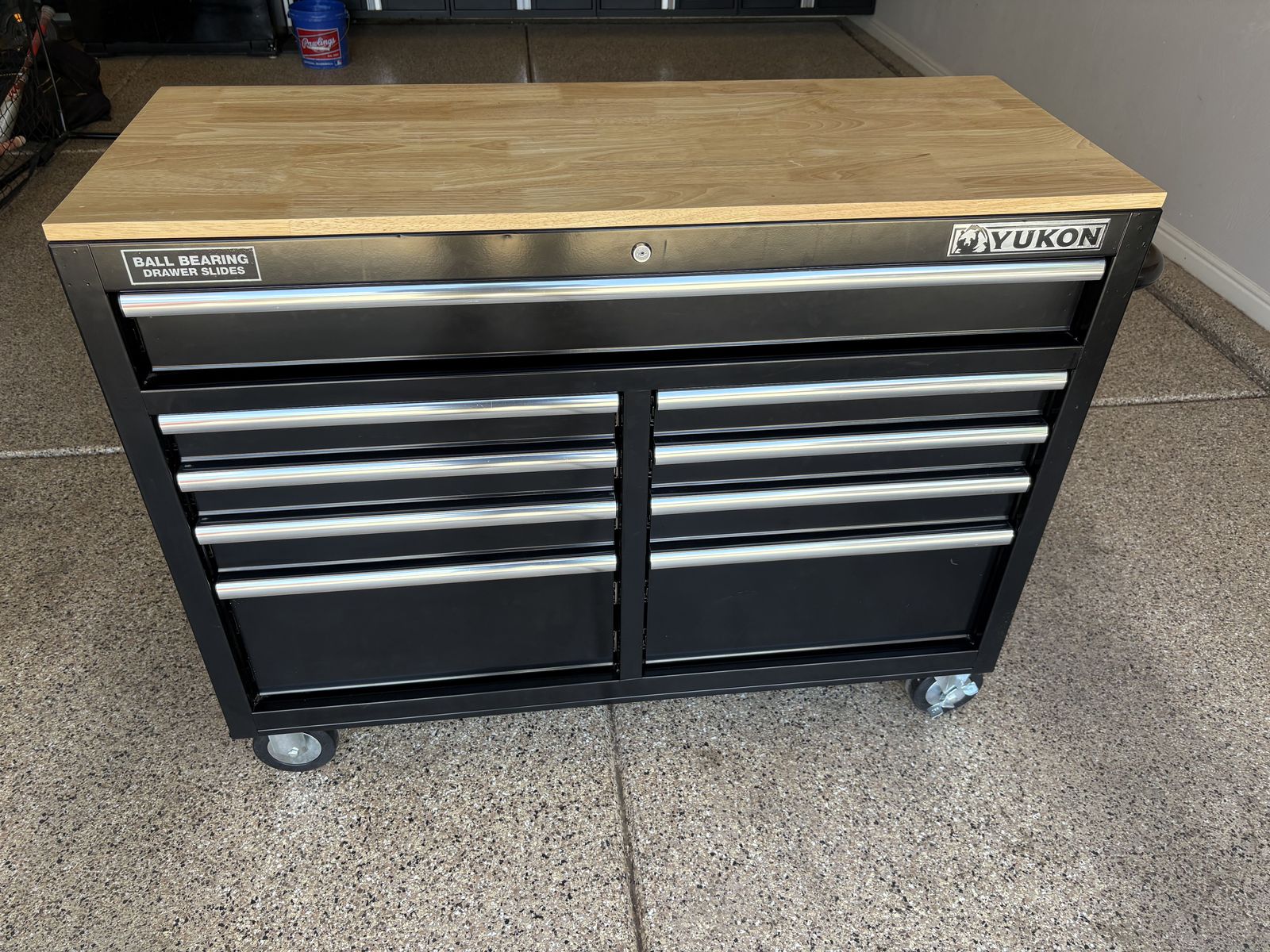 YUKON 46 in. 9-Drawer Tool Storage Cabinet