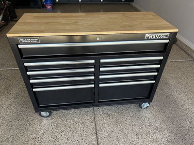 YUKON 46 in. 9-Drawer Tool Storage Cabinet