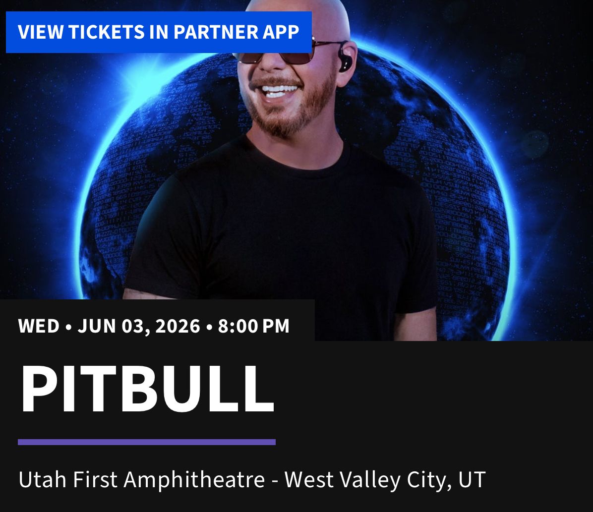 Pitbull Concert at Utah First Credit Union Amphitheater 6/3