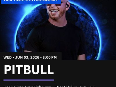Pitbull Concert at Utah First Credit Union Amphitheater 6/3