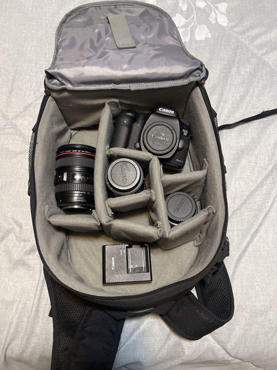 Canon 5D Mark III  + 3 lenses