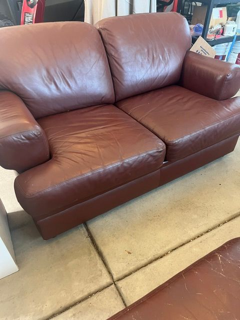 Loveseat and Couch with slipcovers