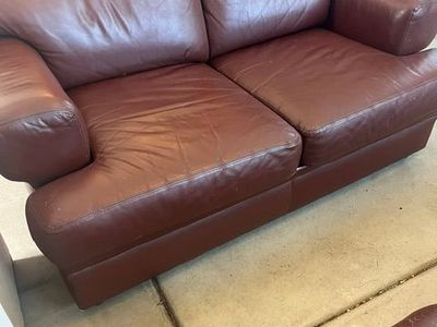 Loveseat and Couch with slipcovers