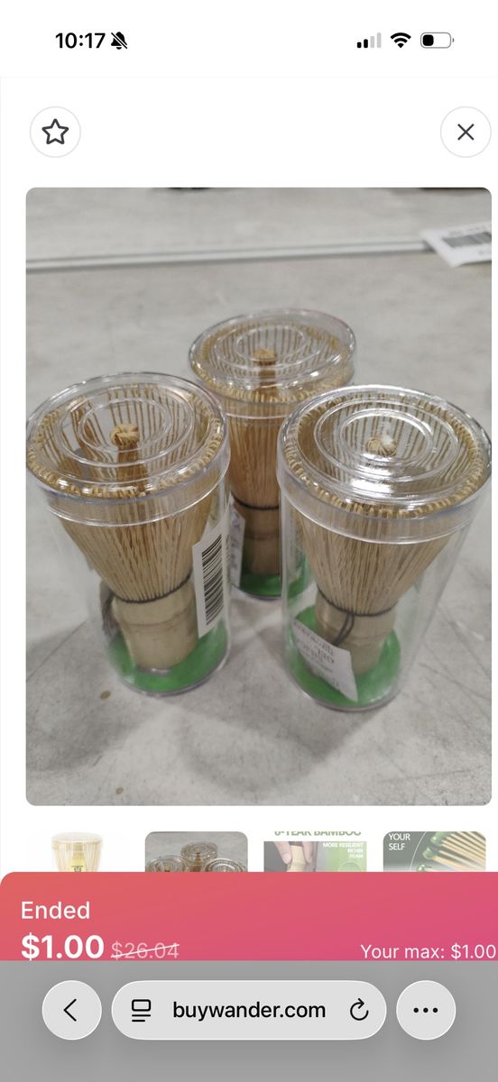 Lot of 3 Bamboo Matcha Whisks (Chasen) - 6-Year Aged Bamboo Tea Tool Set