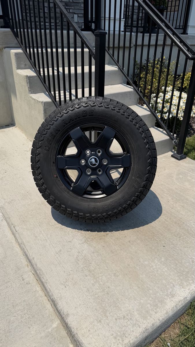 Ford Bronco Rims and Tires 265/70R17 Open Range All Terrain