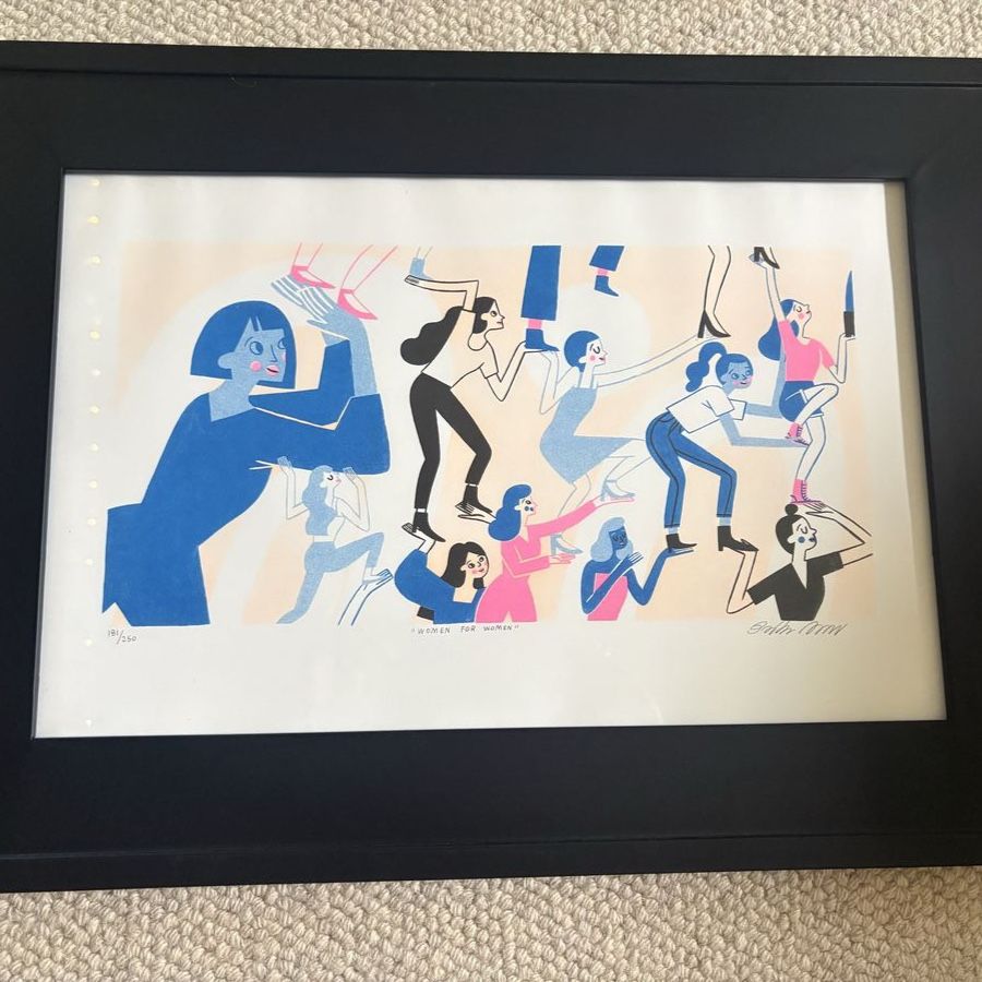Brooke Smart “Women for Women” framed print $25 OBO!