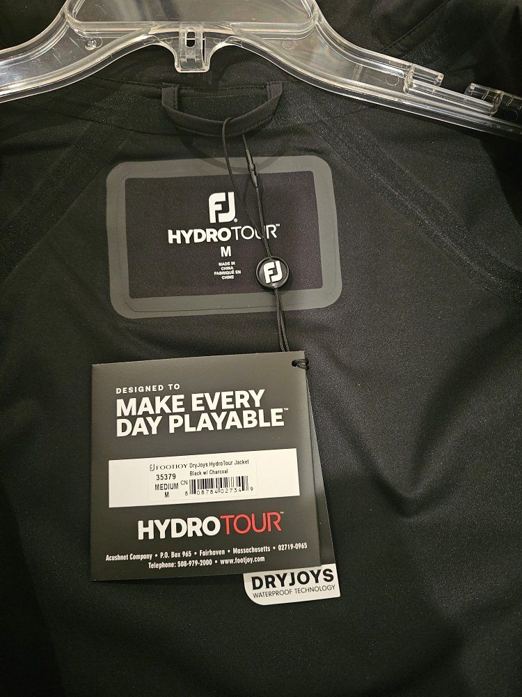 FOOT JOY HYDROTOUR WIND & RAIN JACKET SIZE M