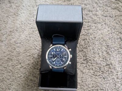 L&Co. Men's Blue Quartz Chronograph Watch