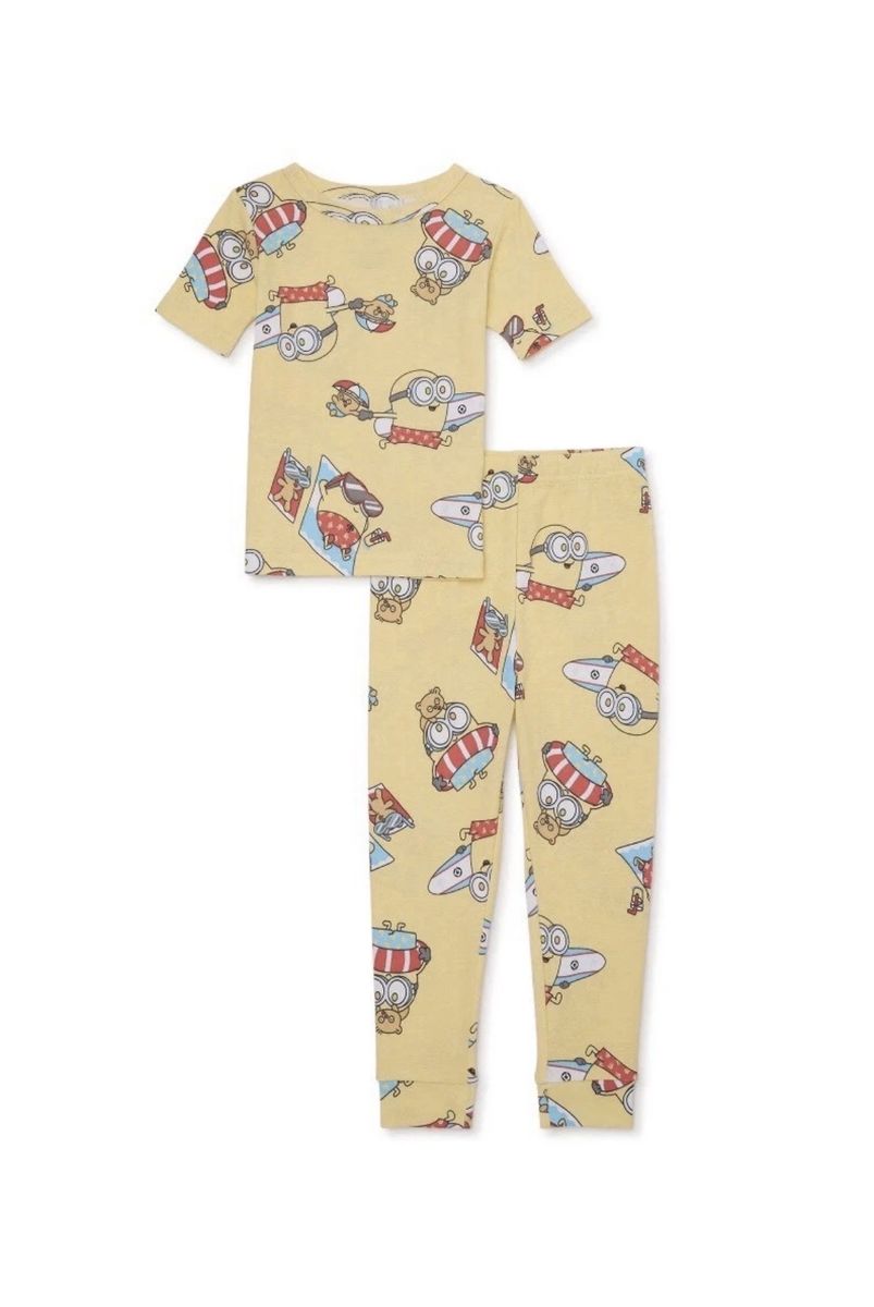 Minions Pajama Set Unisex 2 Piece Size 5T