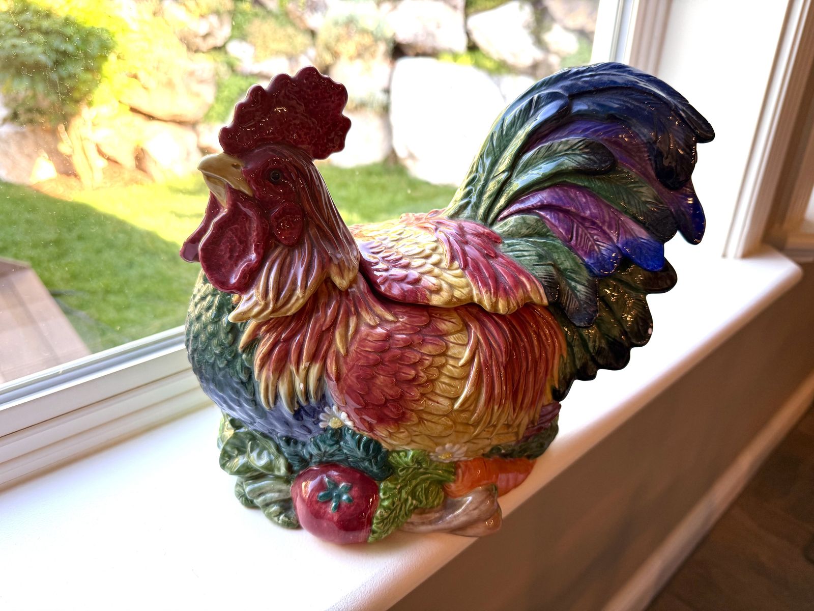 Fitz and Floyd Coq Du Village Collection Cookie Jar