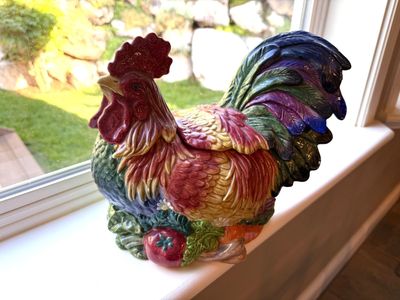Fitz and Floyd Coq Du Village Collection Cookie Jar