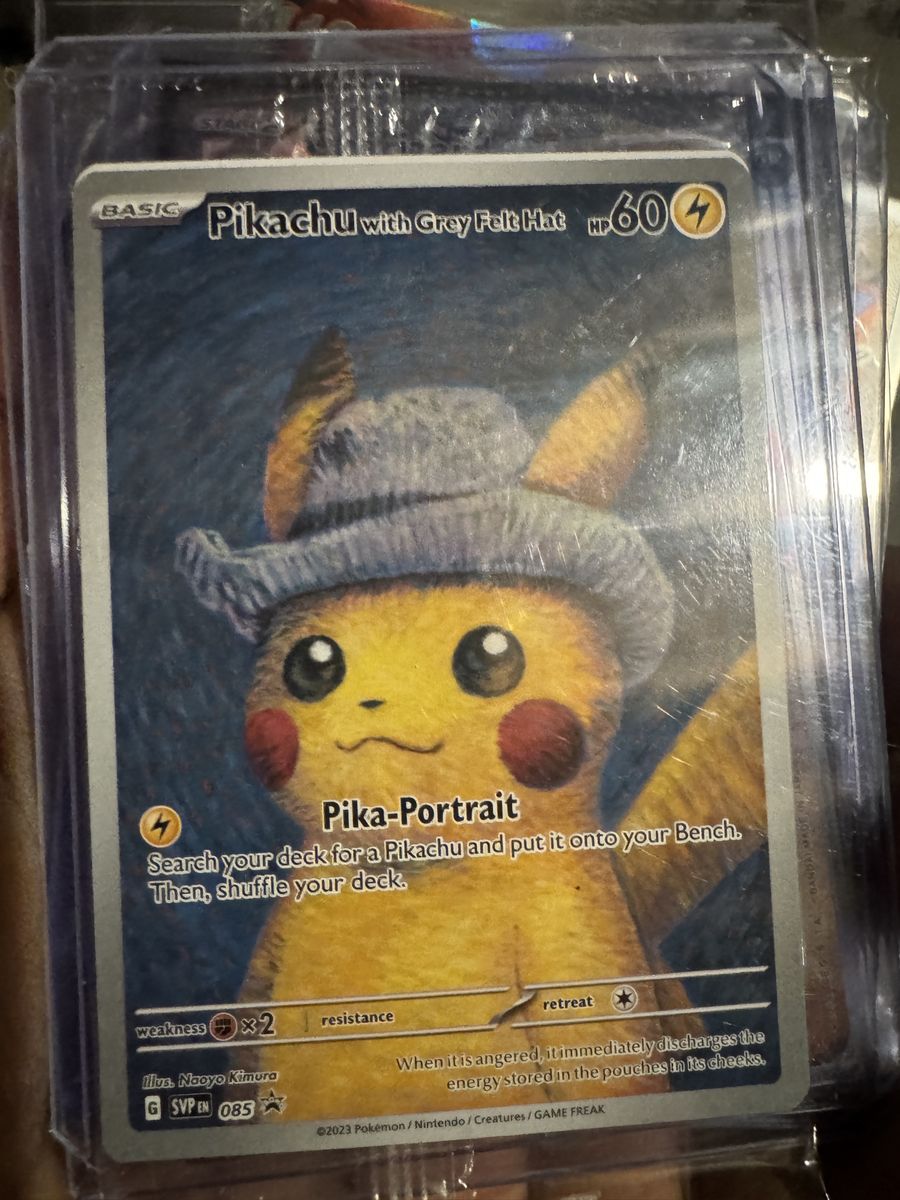 Pikachu With Grey Felt Hat