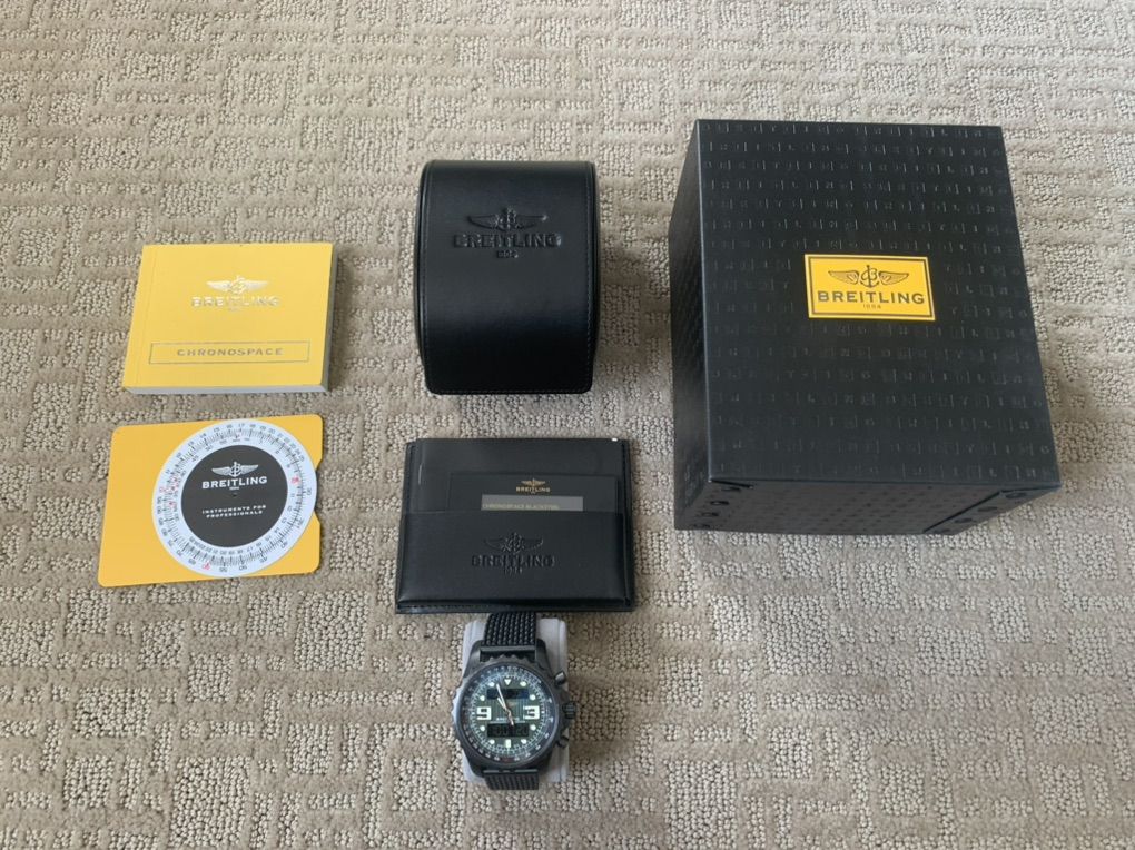 Breitling Chronospace Black Steel