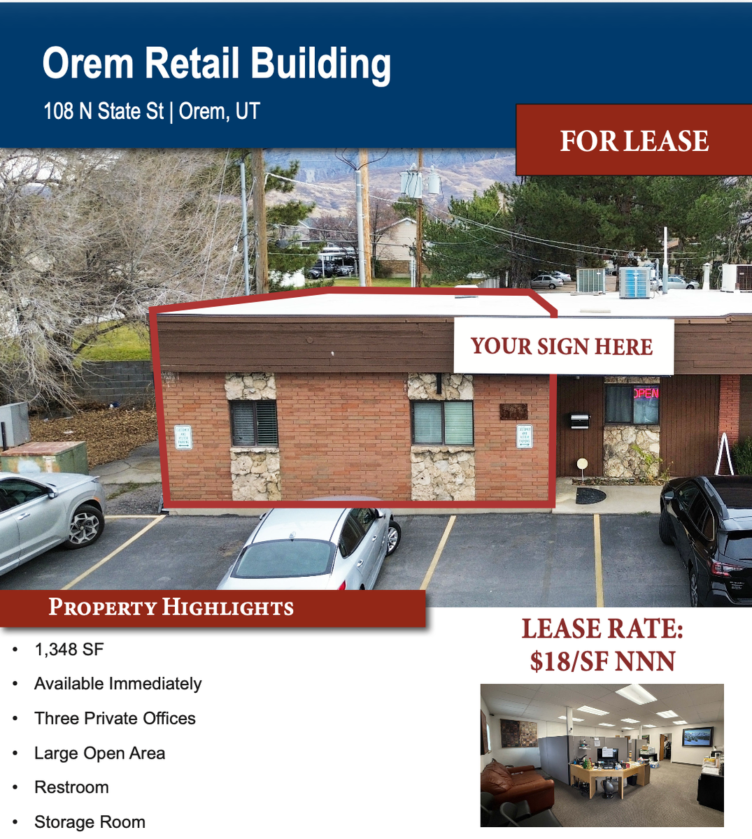 Orem Office/Retail Space for Lease