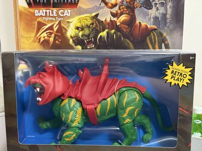 Mattel Masters of the Universe Origins Battle Cat Fighting Tiger Action Figure New in Box 2020