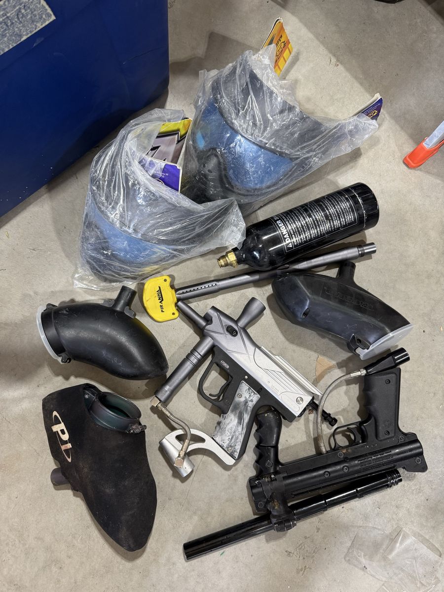 Paintball X-Ray V2.0 Goggle System & Guns, Tanks, Hoppers, Pods Paintball Lot