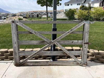 Antique Heavy Duty Barn Wood Gate