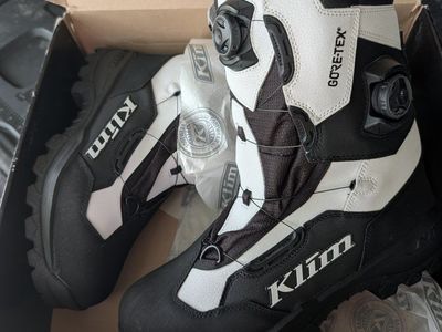 Brand New Kilm Adrenaline Pro GTX BOA boots in black/white - size 14.