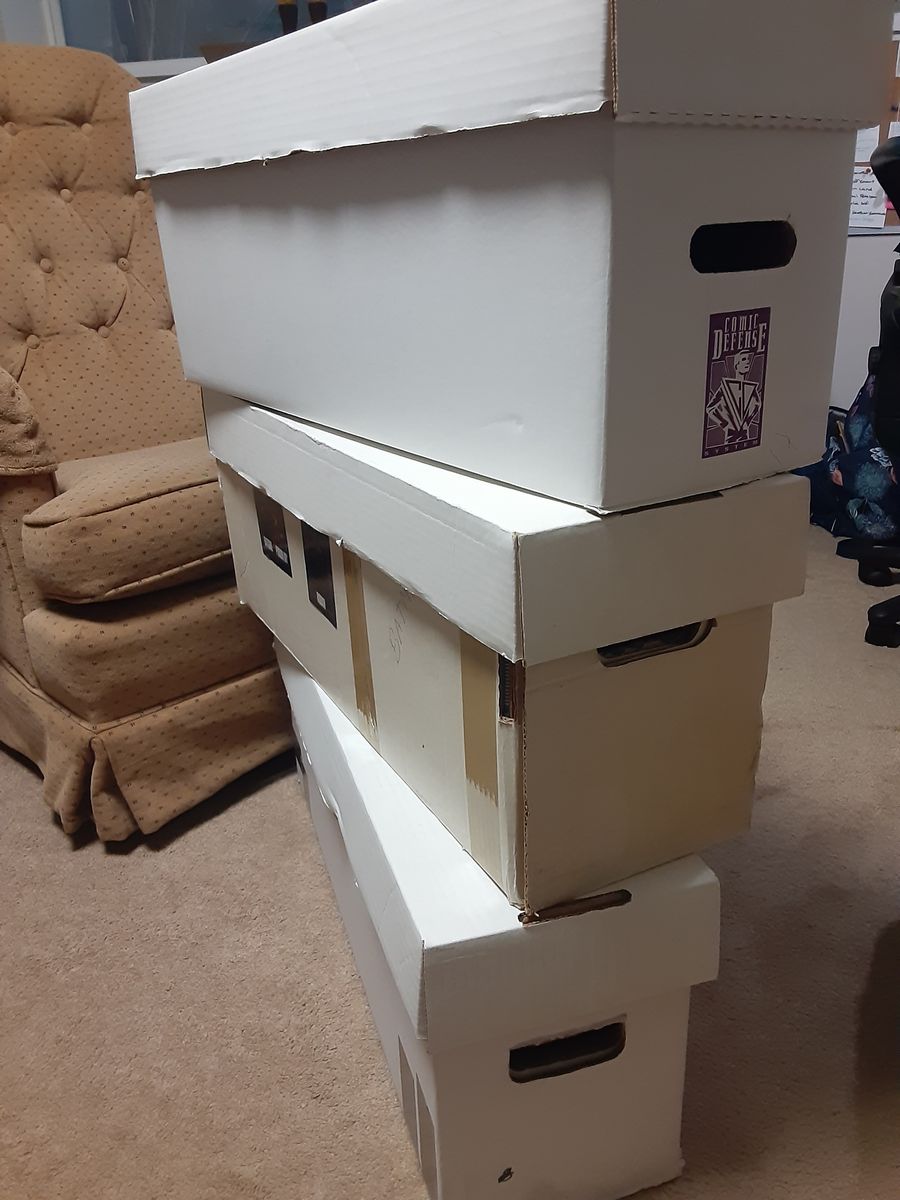Long Comic Book Boxes w/lids!