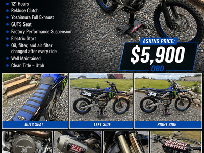 2021 Yamaha YZ250F (low hours)