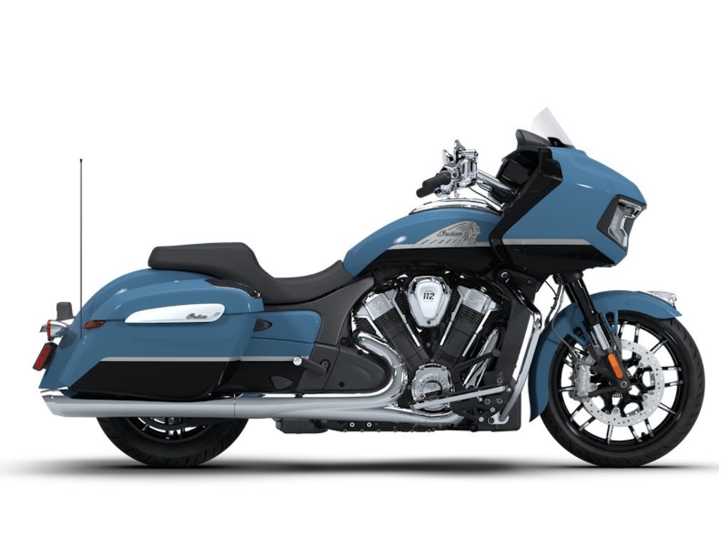 2026 Indian Motorcycle® Challenger® Limited 112 w/PowerBand Audio Storm Blue with Black Metallic