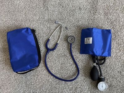 Blood Pressure Cuff and Stethoscope