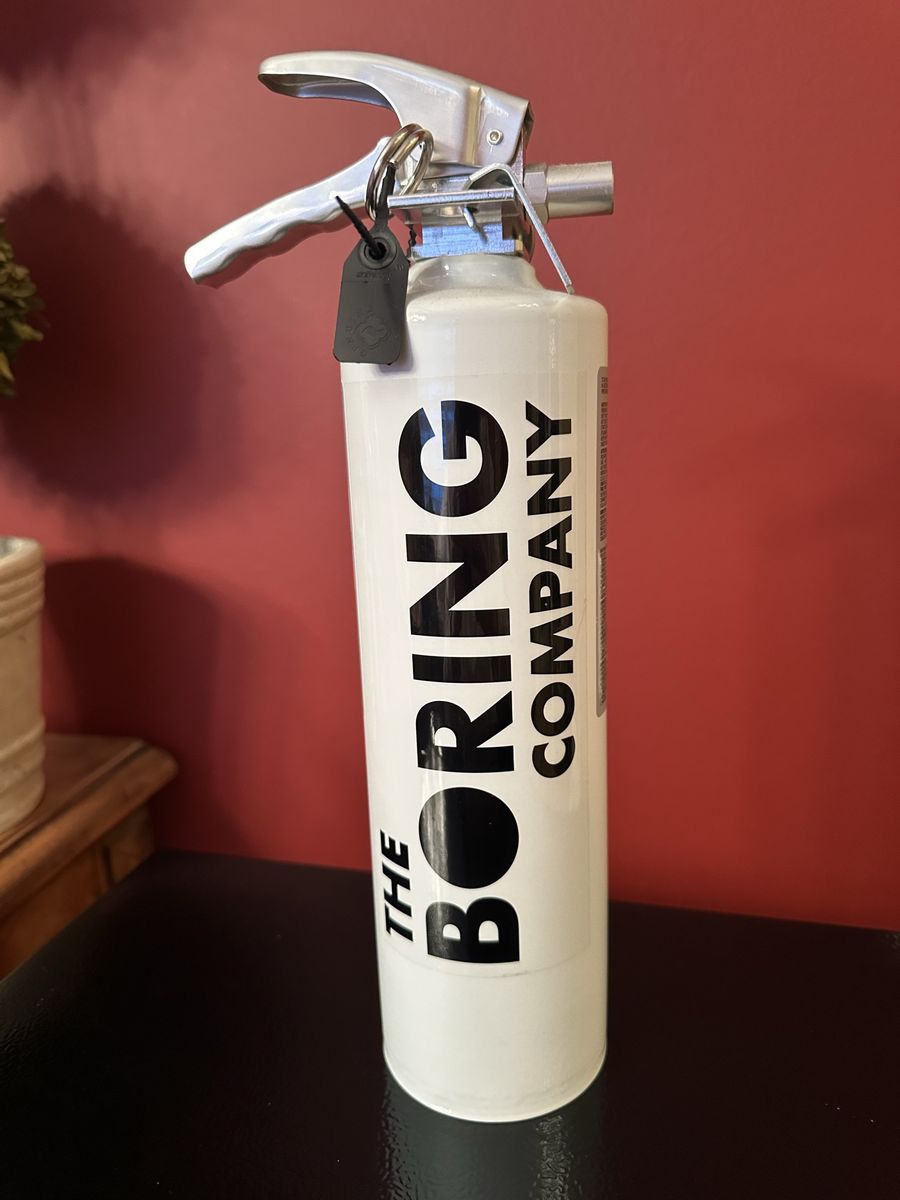 Boring Co Fire Extinguisher