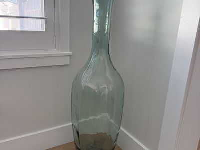 Large Glass Floor Vase