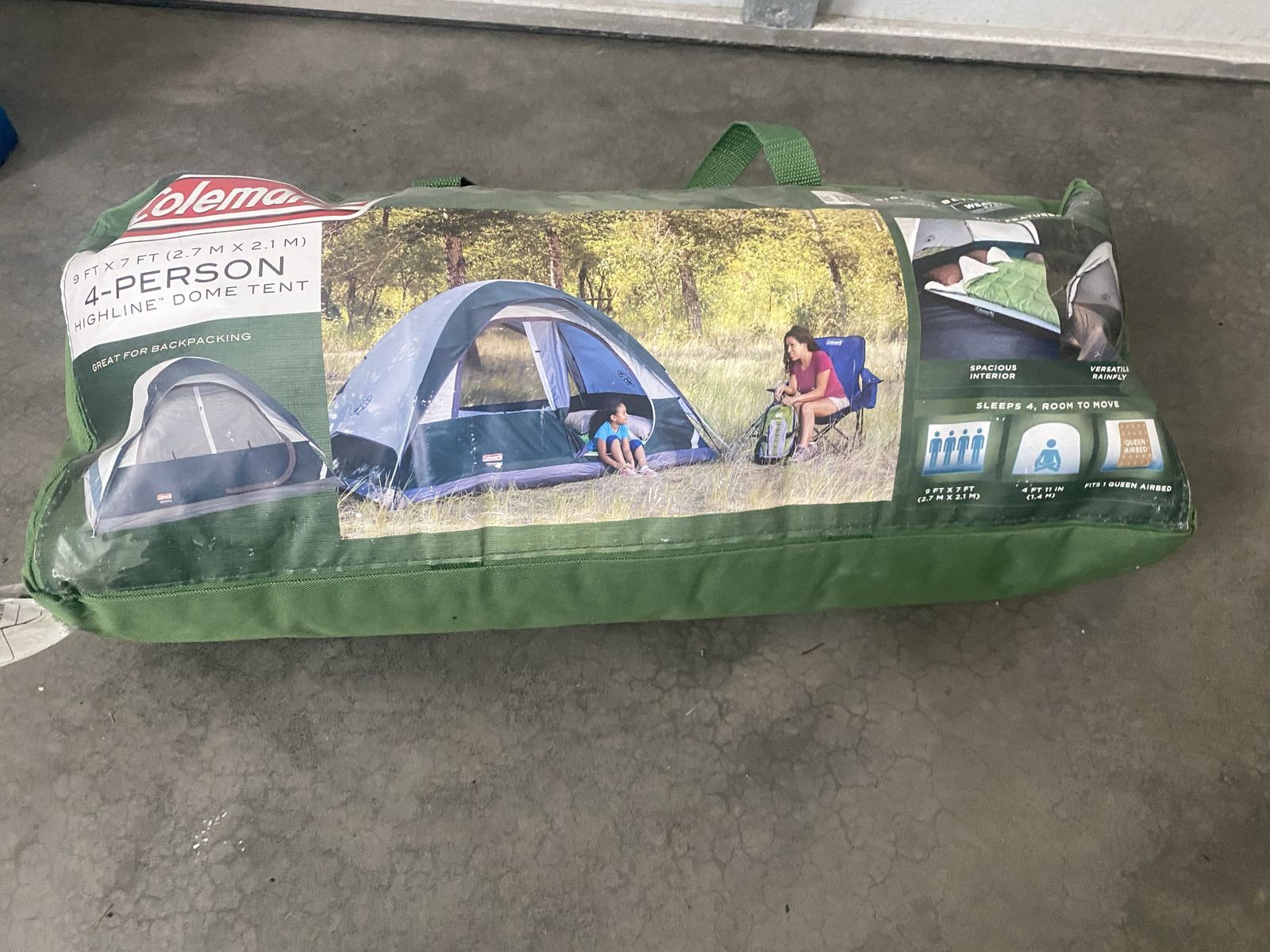Coleman 4-Person Dome Tent – 9' x 7' – Includes Carry Bag