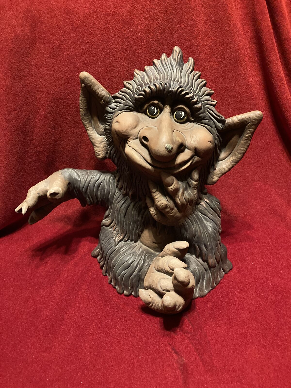 Vintage Rare Ceramic Mischievous Mountain Troll
