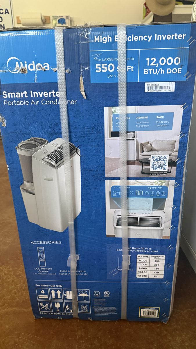 Midea 12,000 BTU DUO Smart Inverter Portable Air Conditioner