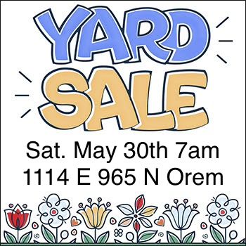 Retired Teacher Yard Sale