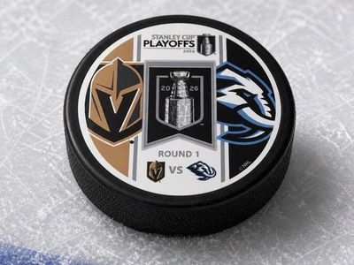 2026 VEGAS GOLDEN KNIGHTS VS UTAH MAMMOTH ROUND 1 GAME 1 MATCH UP PUCK