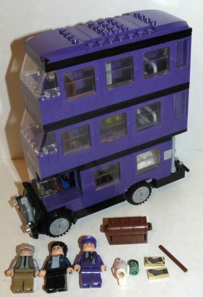 Harry Potter Lego KNIGHT'S BUS 4866 w/ 3 Figs, 2011