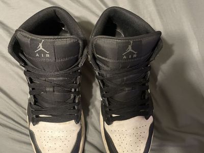 Nike Air Jordan 1 Mid Black White Panda High Top Sneakers