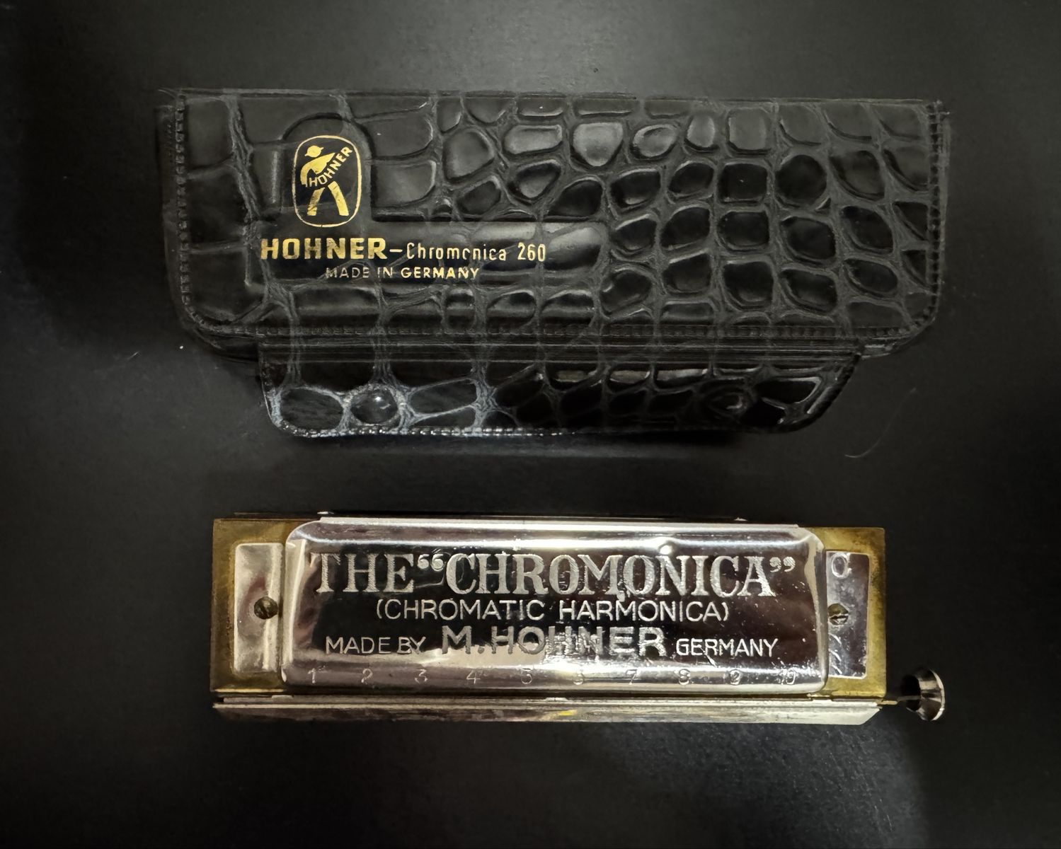 Hohner Chromonica 260 Chromatic Harmonica, M. Hohner Germany, Vintage, w/ Original Case