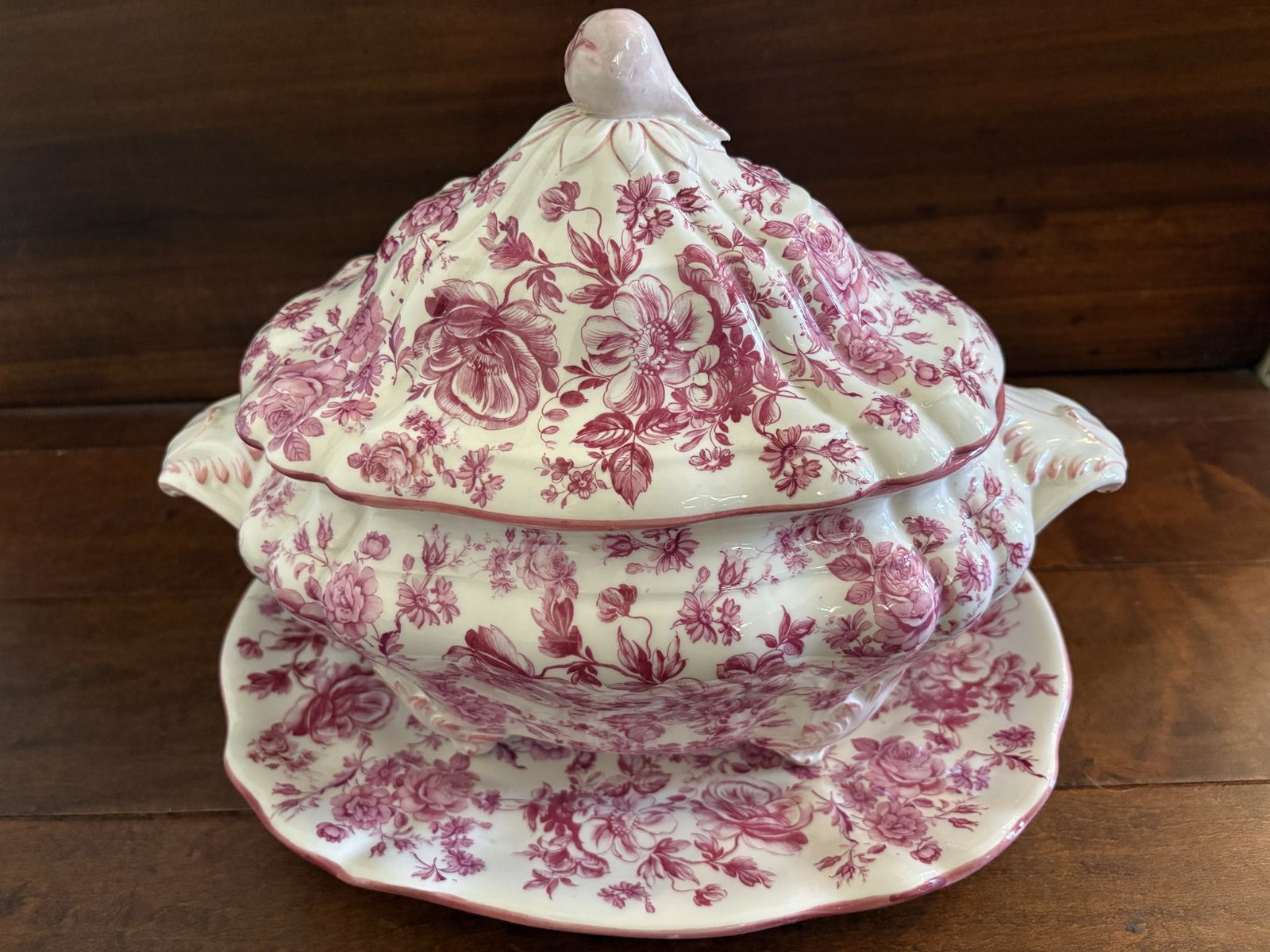 Midcentury Sicas Sesto Fior Italian Tureen w/ Underplate