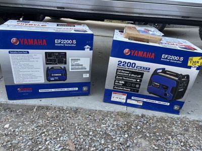 4400watt =TWO 2200watt YAMAHA Generators - NIP