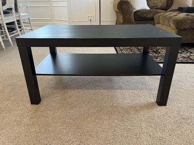 Black coffee table