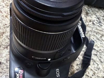 Canon EOS Rebel XSi 12MP DSLR Camera Body with EF-S 18-55mm & EF-S 55-250mm IS Lenses