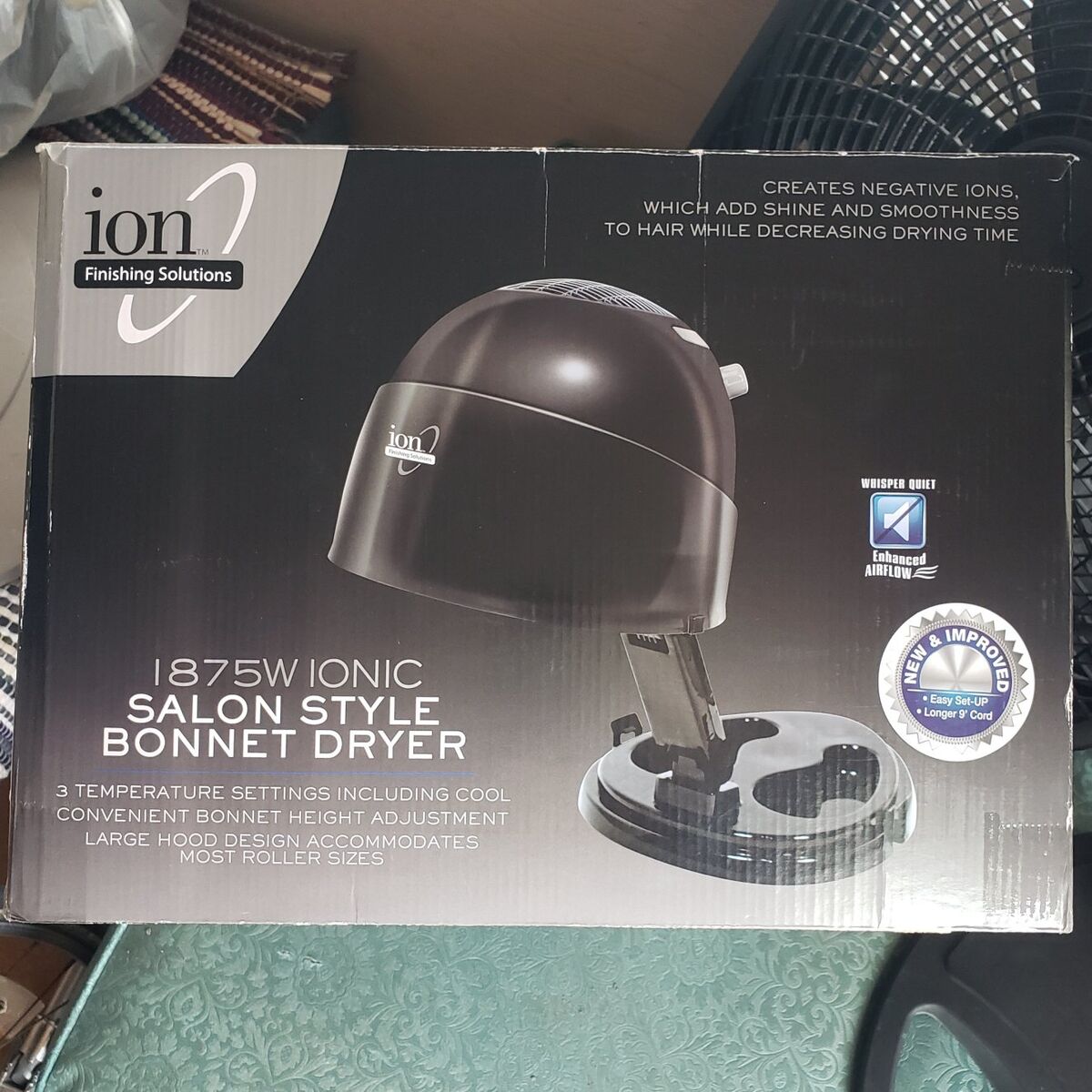 1875 W Ionic Salon Style Bonnet Hair Dryer
